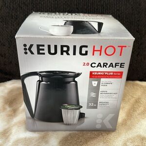 KEIRIG Hot 2.0 Carafe Keeps Beverages Hot Use K-Carafe Pods Holds 4 Cups of☕️